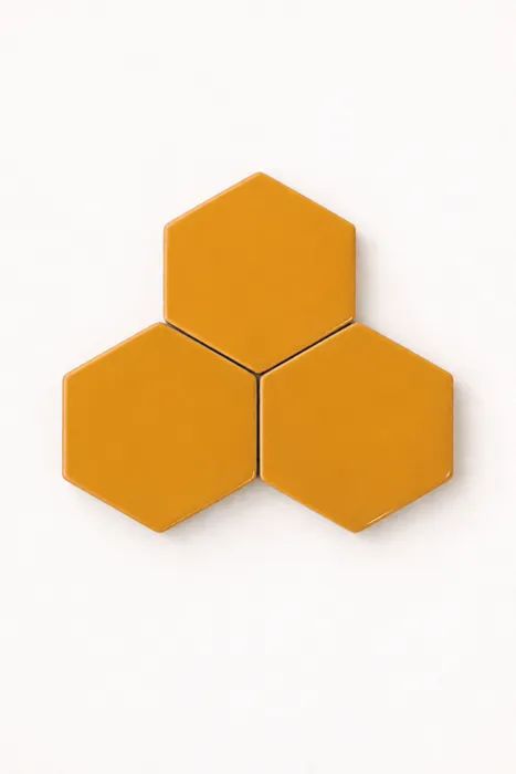 Hexagonito Liso Amarillo